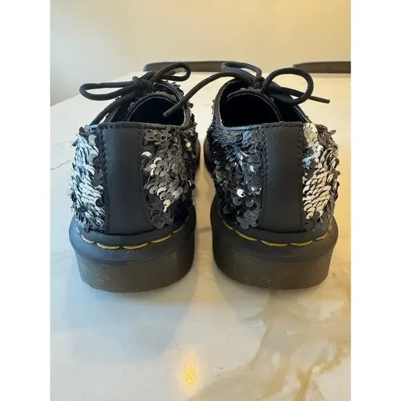 Doc Martens low top sequin lace ups - Picture 7 of 8